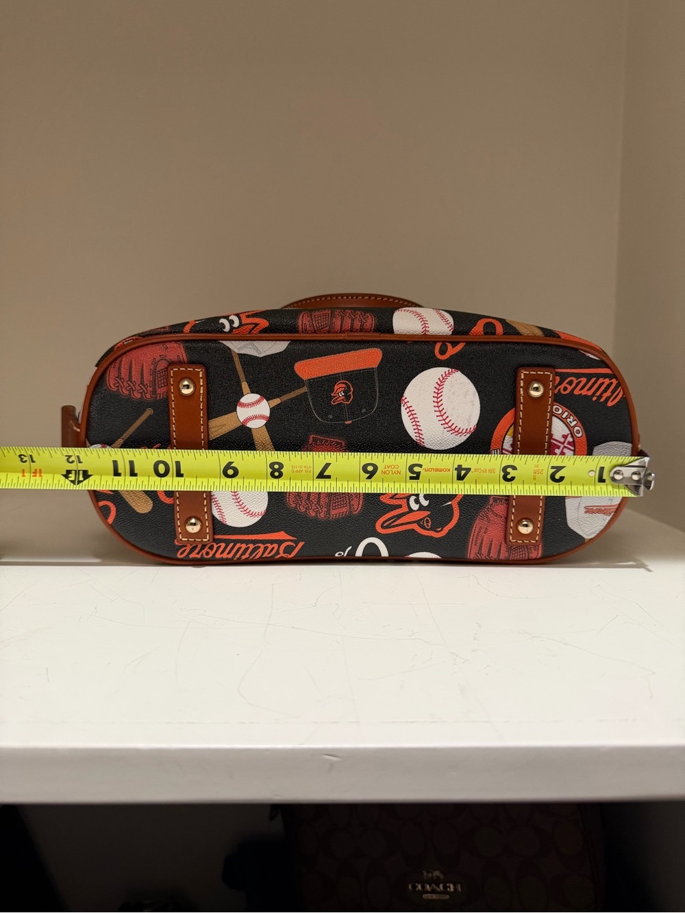 Dooney & Bourke Black & Orange Baltimore Orioles Dome Satchel - Picture 10 of 11
